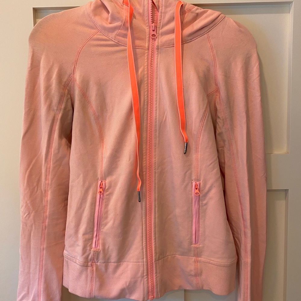 Coral LuluLemon zip up